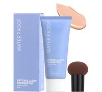 Ten Twenty Liquid Foundation, Ten Twenty Full Coverage Waterproof Liquid Foundation, Oil Control Long Lasting Concealer, 24h Long Lasting Concealer For All Skin Types (02#)