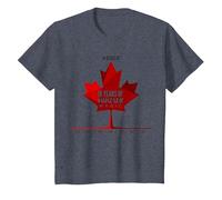 Ten Years of Maple Leaf Magic Canada Cadeau d'anniversaire T-Shirt, Enfant, Bleu Chiné, 10 Ans