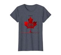 Ten Years of Maple Leaf Magic Canada Cadeau d'anniversaire T-Shirt, Femme, Bleu Chiné, XL