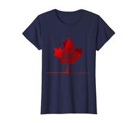 Ten Years of Maple Leaf Magic Canada Cadeau d'anniversaire T-Shirt, Femme, Bleu Marine, 3XL