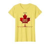 Ten Years of Maple Leaf Magic Canada Cadeau d'anniversaire T-Shirt, Femme, Citron, S