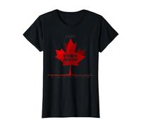 Ten Years of Maple Leaf Magic Canada Cadeau d'anniversaire T-Shirt, Femme, Noir, XS