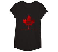 Ten Years of Maple Leaf Magic Canada Cadeau d'anniversaire T-Shirt, Fille, Noir, S