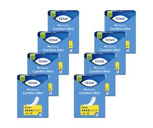 TENA Comfort Mini extra - Protections anatomiques unisexe - Carton de 8x 28 pièces