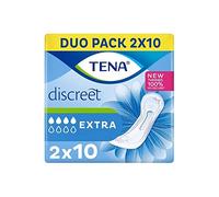 Tena Discreet Lot de 2 serviettes absorbantes pour incontinence modérée
