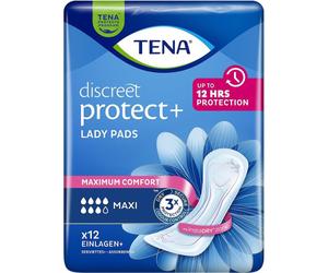 Tena Discreet Maxi Protège-Slip Fuites Urinaires Inattendues Fortes 12 Pièces