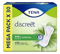 TENA Discreet Normal Serviettes Incontinence Femme mega pack 30 Serviettes