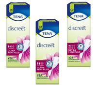 Tena Discret Protège-slips 3x 24 Pièce Incontinence Ultra Mini Plus 3 Fois Coque