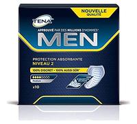 Tena - For Men - Niveau 2 - Protections Absorbantes pour Hommes Fuites Légères et Modérées - x 10