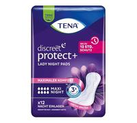 Tena Lady Discreet Maxi Night Lot de 12 serviettes hygiéniques pour incontinence