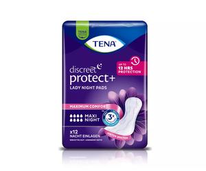 TENA Lady Discreet Maxi Night - Protections anatomiques - 12 pièces - Protèges-slips
