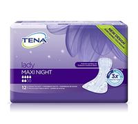 TENA Protections Lady Maxi Nuit Silky Soft – Carton de 6 sachets de 12 protections