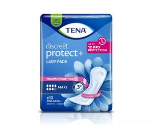 TENA Lady Maxi - Protections anatomiques pour femmes - 12 pièces - Protèges-slips