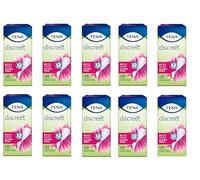 Tena Lady Ultra Mini Lot de 10 serviettes hygiéniques anatomiques pour petites fuites