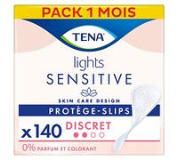 TENA Lights Protège-Slips Discret Incontinence Femme - pour Peaux Sensibles - Protections Absorbantes pour Fuites Urinaires Légères - 140 Protège-Slips (Pack 1 Mois)