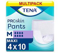 Tena Lot de 4 boîtes de 10 couches pour adulte Maxi Medium (hanches 80-110 cm)
