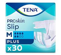 TENA, M (lot de 1), White ProSkin Slip Plus Medium pour incontinence, 30 pièces
