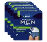 Tena Men Act.Fit Lot de 4 paquets de 10 couches d'incontinence Bleu Taille L/XL
