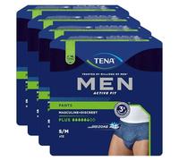 Tena Men Act.Fit Lot de 4 paquets de 12 couches d'incontinence Bleu Taille S/M