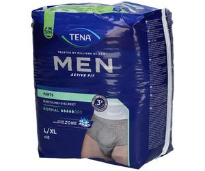 TENA Men Active Fit Pants Normal Large - Extra Culotte D'Incontinence 10 pc(s)