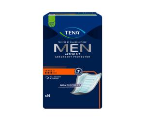 TENA Men Niveau 3 - Protections anatomiques pour hommes - 16 pièces - Coquilles