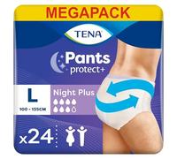 TENA Pants Night Plus taille L - Sous-vêtements absorbants jetables unisexes pour incontinence - Pour fortes fuites urinaires - 24 unités