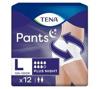 TENA Pants Plus taille L - Sous-vêtements absorbants jetables unisexes pour incontinence - Pour fortes fuites urinaires - 12 unités