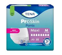 Tena Proskin Pants Maxi Medium - 1 Paquet de 10 Protections - Changes Mobiles pour Adultes - Incontinence Très Forte - Taille Medium