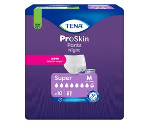 Tena Proskin Pants Night Super Medium - 4 paquets de 10 protections