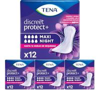 Tena Protection Lady Maxi Night 12 Pièces (Lot de 4)