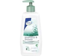 Tena Shampoo & Shower - Gel nettoyant et shampooing soin pour personnes âgées - 500 ml
