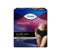 Tena Silhouette Culotte Noir Taille Basse Noir Normal Taille L Pack 9 Pcs