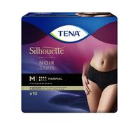 Tena Silhouette Noir Culottes Taille Haute Noir Taille M Plus Paquet De 8 Pz