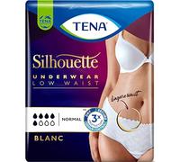 TENA Silhouette Normal Blanc Lot de 10 culottes d'incontinence Taille L