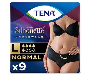Tena Silhouette Normal Lot de 9 culottes d'incontinence Taille L