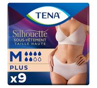 Tena Culottes absorbantes Silhouette Normal Taille Haute, Fuites modérées à fortes, Crème M 9 unités