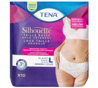 Tena Silhouette Plus Blanc Taille Basse L 10 Pièces
