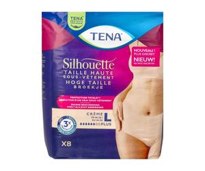 Tena Silhouette Plus Crème Taille Haute L Culotte D'Incontinence 8 pc(s)