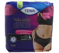 Tena - Tena Silhouette Noir Culotte Absorbantes Taille Basse Noir L 10 Pièces - 986860625