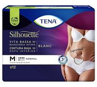 Tena - Tena Silhouette Plus White Medium pour fuites urinaires Lot de 12 pièces - 986860613