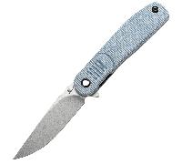 TENABLE KNIVES Einar Stonewashed Nitro-V 0.137''/3.5mm Micarta Bleue T2072A2