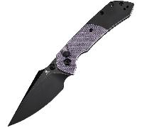 TENABLE KNIVES Fenrir Blackwash 14C28N 0.138‘/3.5mm Micarta Violet + Blackwash A