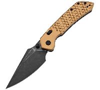 Tenable Knives Fenrir Blackwash Nitro V, Aluminium Anodisé Bronze + Écailles de Poisson