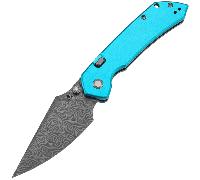 Tenable Knives Fenrir Damas, Aluminium Anodisé Bleu + Écaille de Poisson