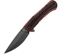 Tenable Knives Kratos Blackwash Nitro-V G10 Noir & Rouge
