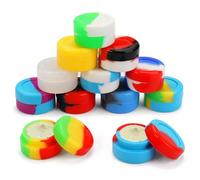 TenaLucy 12 Pièces Récipients Ronds en Silicone,5ml Mini Récipients en Silicone Pot Creme Vide de silicone Multi-Usage Pot Cosmétique Vide Rond Récipient,pour Crèmes,Cosmétiques