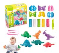 TenaLucy 15 Pièces Pate A Modeler Dinosaure,Accessoires Pate A Modeler Outils de Pâte À Modelers Dinosaure Outils de Pétrissage DIY Dinosaures Kit Pates A Modelers Outil des Pétrissage Pâte À Modelere