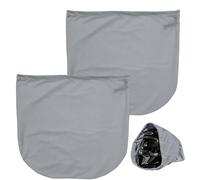 TenaLucy 2 Pièces Sacs de Casque de Moto avec Cordon de Serrage, 43-46 CM | Sac Universel pour Couvre Casque de Ski, Housse Moto de Serrage, Protege Chaussure/Sacoche Moto pour Vélo Casque de Ski(Gris)