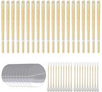 TenaLucy 20 Pièces Bougies D’Oreilles,Bougie Oreille Nettoyante Bougies Auriculaires Bougie Auriculaire,avec 10 Disques de Protection et 20 Cotons Tiges en Bambou,pour Détendez,le Nettoyage D’Oreille