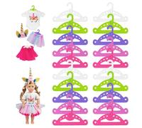 TenaLucy 20 Pièces Cintre Enfant,Cintres pour Poupées Cintre Bebe Cintre Poupee Cintres de Poupée Set Plastik Vêtements Poupée Cintre Baby Born Ensemble de Cintres,pour Enfants Bébés Les Poupée